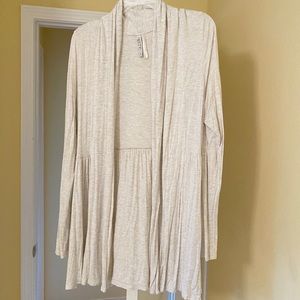 Kische open front cardigan with waist detailing